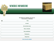 Tablet Screenshot of newsols-menuiserie.com